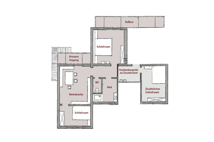 Ferienwohnung Marlene in Radstadt, Salzburger Land - Grundriss